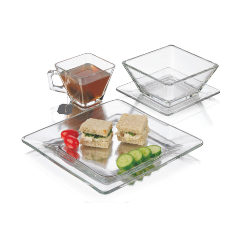 Libbey Serving Set of 16 Pieces - Transparent