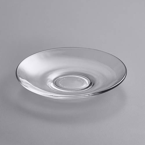 Duralex Tea Cup Saucer Set 12 Pieces - Transparent