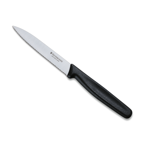 سكين التقشير 10 سم Victorinox - مقبض أسود