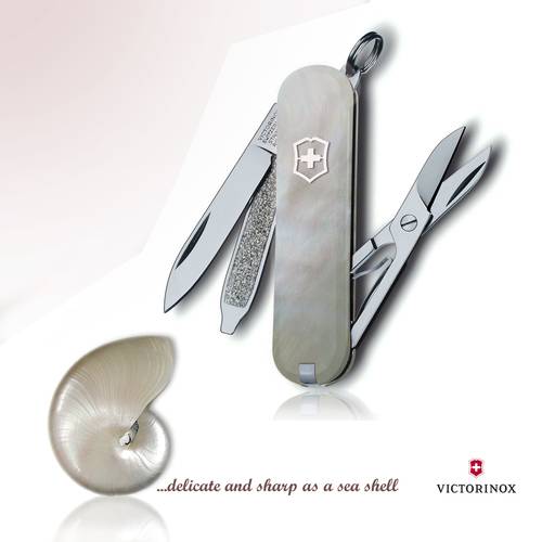 Victorinox Swiss Pocket Knife - real pearl- 4 Functions