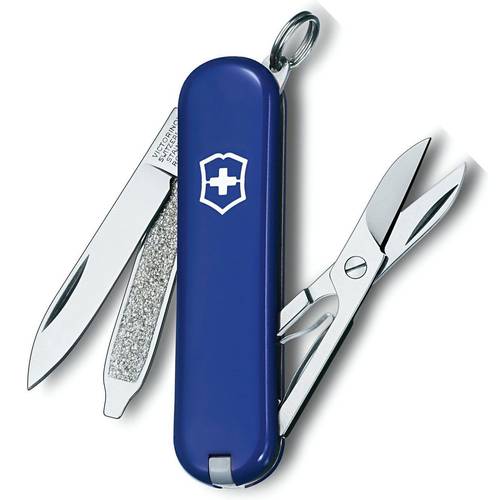 Blue Classic Victorinox Swiss Knife - 7 Functions
