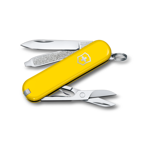 Yellow Classic Victorinox Swiss Knife - 7 Functions