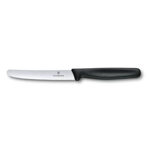 سكين الطماطم والمائدة 11 سم Victorinox - مقبض أسود