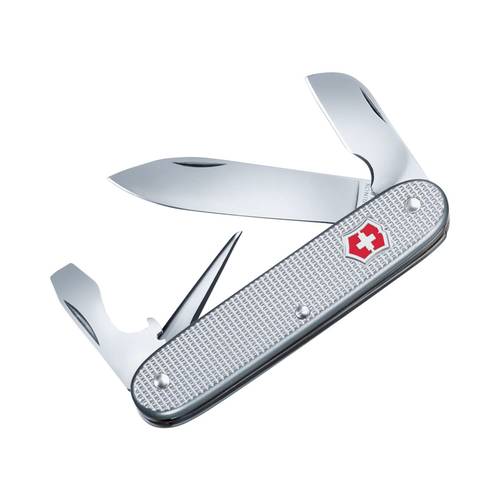 Silver Victorinox Swiss Pocket Knife - Pioneer - 7 Functions