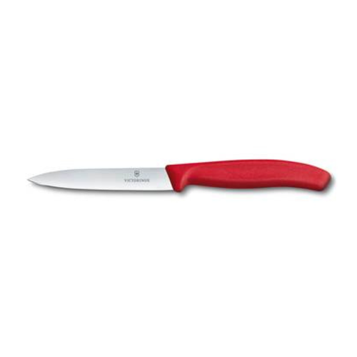 سكين التقشير 10 سم Victorinox - مقبض أحمر