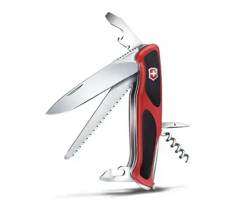 سويس نايف Victorinox   - احمر / اسود - 12 وظيفة