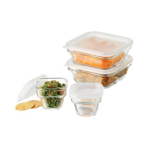  Libbey Save'n Store Glass Tupperware Set- 8 pcs