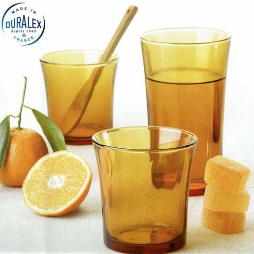 Duralex Glass Cup Set 160 ml 4 Pieces - Honey