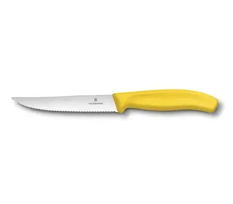 سكين الستيك- 12 سم Victorinox - مقبض أصفر