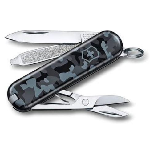 Camouflage Blue Classic Victorinox Swiss Knife - 7 Functions