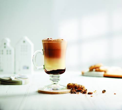 Glass Mug Set with Base -12 Pcs - 251 ml