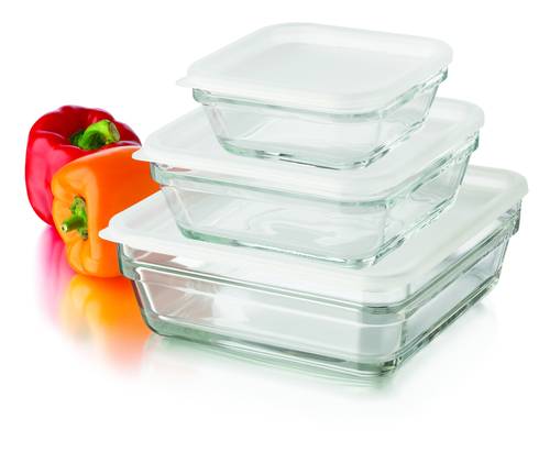 Libbey Save'n Store 6 Piece Glass Tupperware Set
