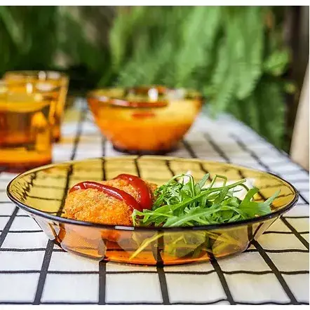 Duralex Plate Set 19.5 cm 6 Pieces - Honey