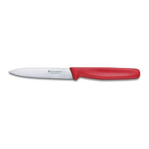 سكين التقشير 10 سم Victorinox - مقبض أحمر