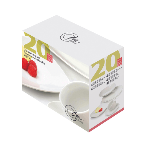 Libbey 20 Pieces Dinnerware Set - White
