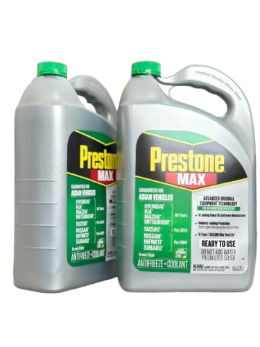 جالونين ماء برستون اخضر Prestone 50/50 Extended Life Prediluted