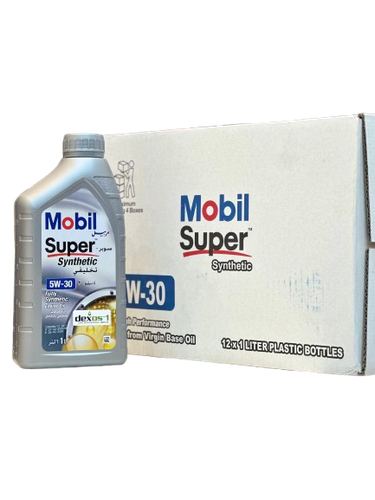  زيت محرك موبيل سوبر  5w30  كرتون 12 علبة