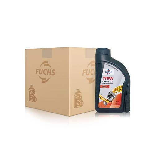 زيت محرك فوكس 10w30 واحد لتر Fuchs Oil   كرتون 12 علبة