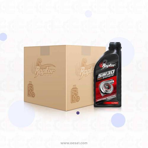  زيت محرك رابتر تخليقي Raptor 5w30 كرتون 12 حبه 