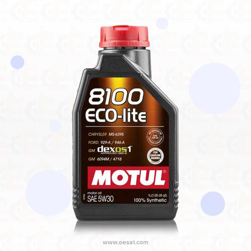 زيت محرك موتول 5w30 8100 DX1 واحد لتر 