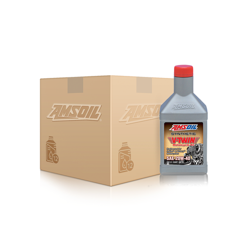 كرتون AMSOIL V-TWIN زيت دراجات امزويل 20w40 علبه 12