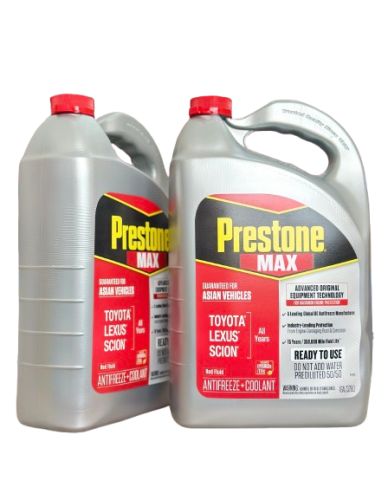 جالونين بريستون للمركبات الآسيوية Prestone (أحمر) مضاد للتجمد + سائل تبريد 3.75L