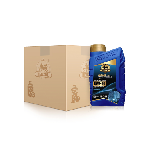 كرتون 15W-40 CH-4/SL  E5 DPF 1L بنزول زيت محرك بنزين - ديزل 1 لتر علبه 12