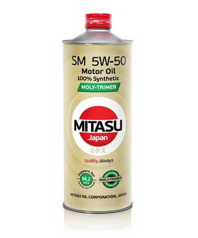 زيت محرك ميتاسو SM 5W-50 تخليقي بالكامل مع مولي تريمر – 1 لتر