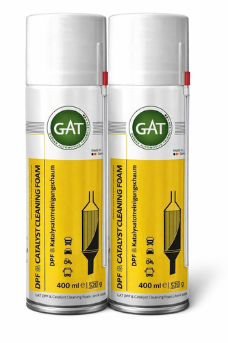 عبوتين من GAT منظف رغوة نظام الديزل DPF & Catalyst 400 مل