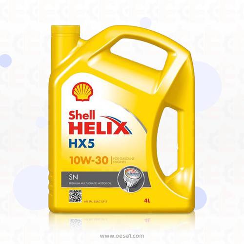 زيت محرك شل  10w30 HX5 اربعه لتر