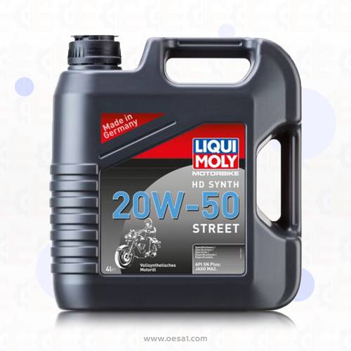 زيت محرك ليكوي مولي دراجات النارية 20w50 اربعه لتر 