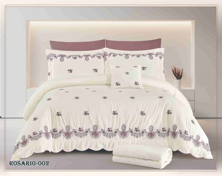 روزاريو | غطاء السرير  (سكري) -7 قطع