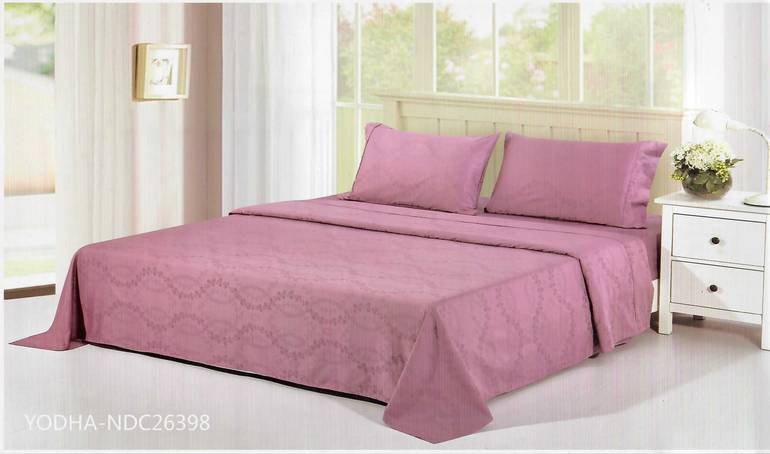 شراشف سرير كانون كنج جاكار باللون الوردي