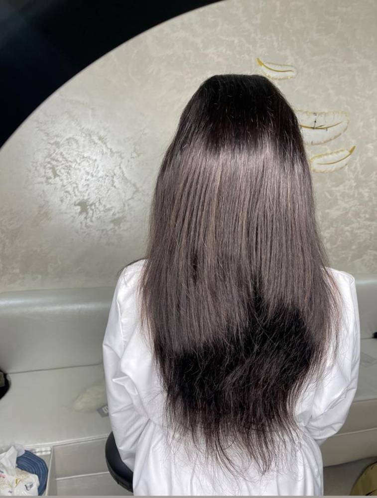 باروكه شعر طبيعي استريت جذور كامله 22 انش كثافه 150