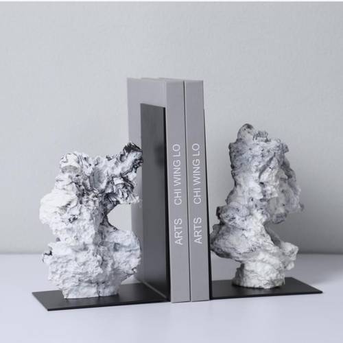 Resin and metal Bookend