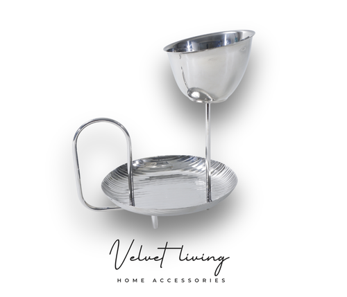  Stainless Steel Serving Bowls with Stands