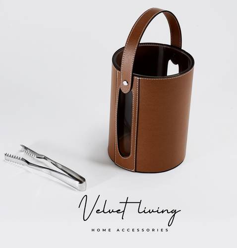 Elegant Leather ice bucket