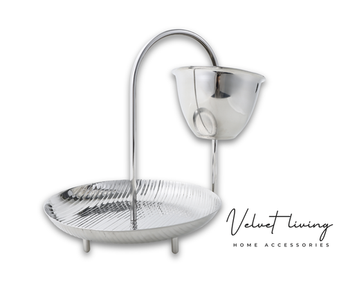 Stainless Steel Serving Bowls with Stands