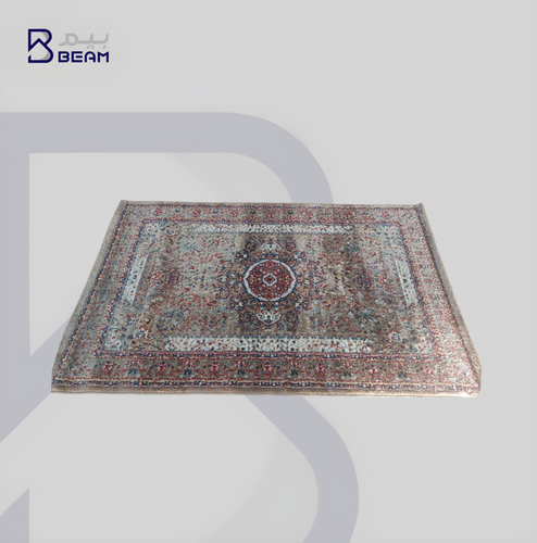 سجاد وطني منقوش بلون بيج