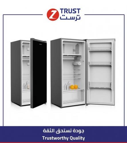 ثلاجة ز.ترست باب واحد 5.50 قدم3، 155 لتر - أستيل
