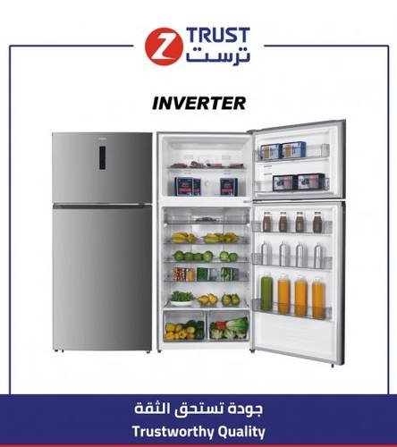 ثلاجة ز.ترست 22.6 قدم3، 635 لتر - انفرتر أستيل