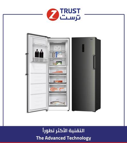 فريزر ز.ترست رأسي 9.3 قدم3، 265 لتر، 7 ادراج - أستيل