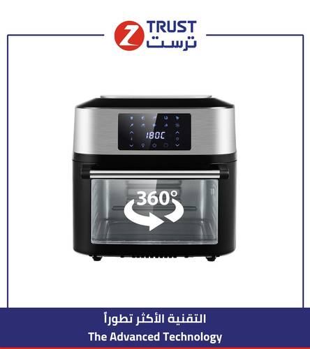 فرن طهي بالهواء الساخن 16 لتر، 1800 وات ,60-50 هيرتز ، أسود