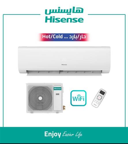 مكيف هايسنس جداري 27000 ب، واي فاي،ح/ بارد