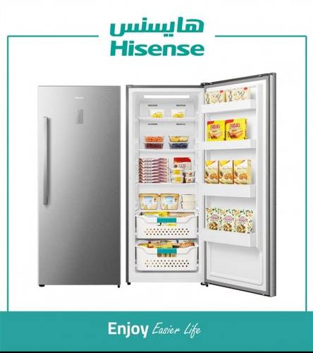 ثلاجة هايسنس باب واحد، (13.5) قدم3 ، (382) لتر ، انفرتر