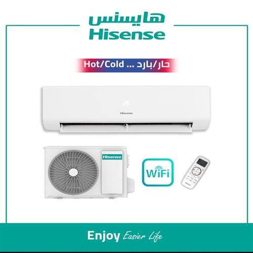 مكيف هايسنس جداري 19000 ب، واي فاي،ح/ بارد