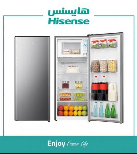 ثلاجة هايسنس 6.20 قدم3، 178لتر، 60/50هرتز - فضي