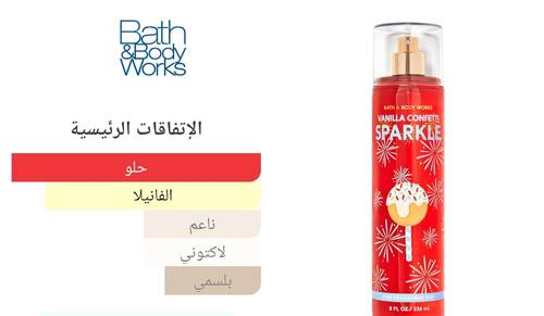 زيت عطرى اسباركل ايفرى داى Vanilla Confetti Sparkle