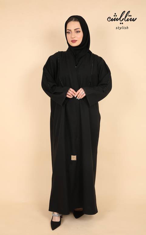 عباية كويتي لف باللون الأسود