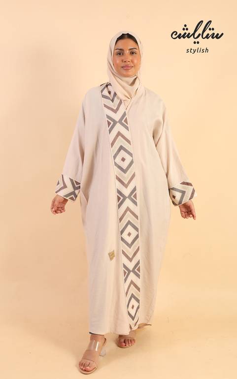 عباية كريب لف مطرزة